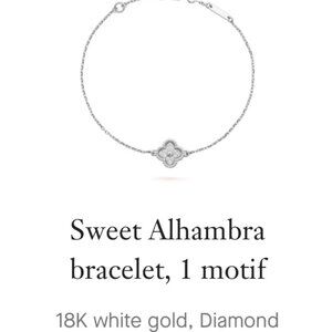 Van Clef Sweet Alhambra Diamond Bracelet